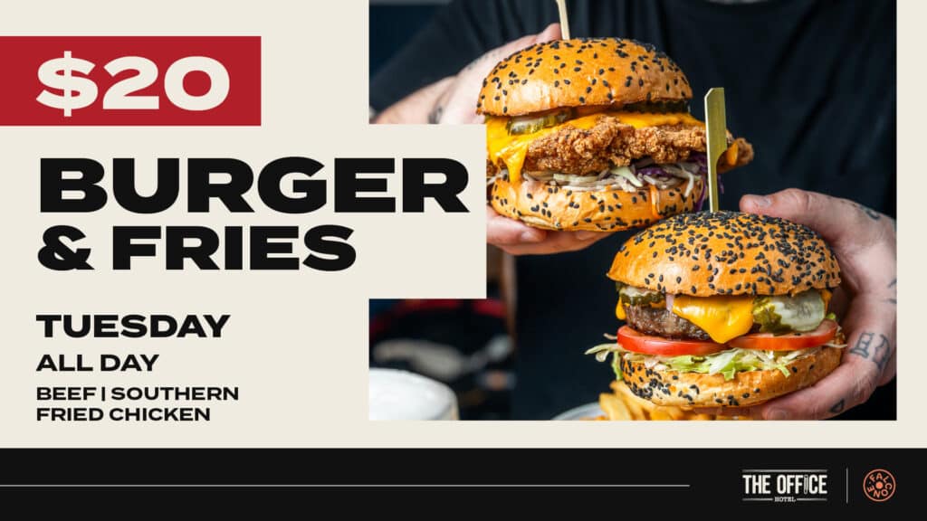 Tuesday Burgers promo