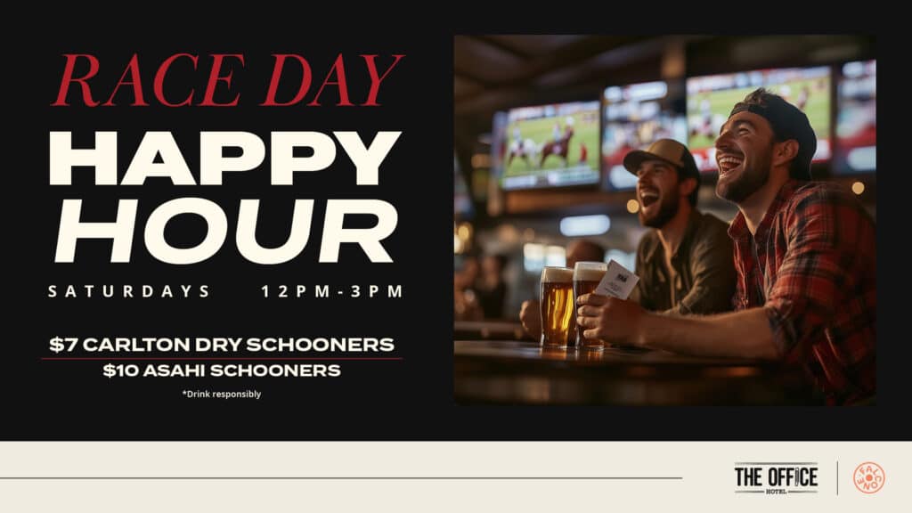 Race Day Happy Hour promo