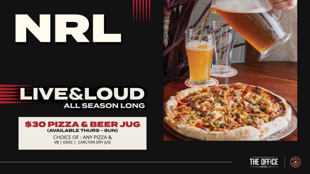 NRL Pizza combo promo