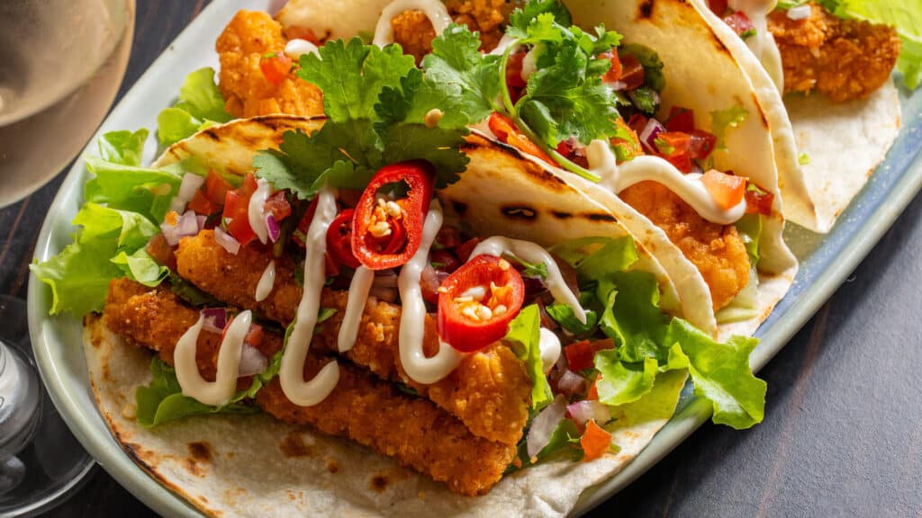 Chilli Squid Tacos