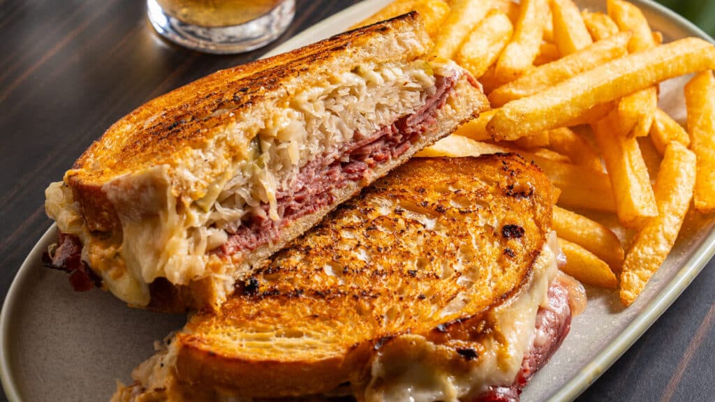 Reuben Sandwich with Fries