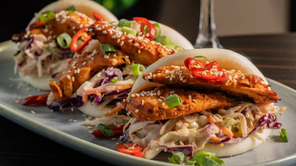 Chilli Chicken Bao Buns