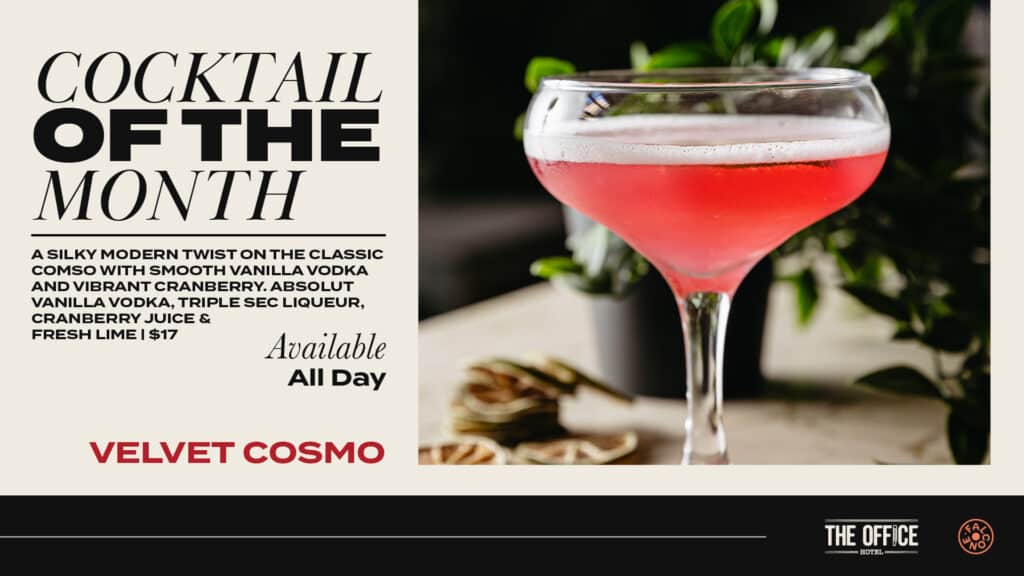 Cocktail of the month promo