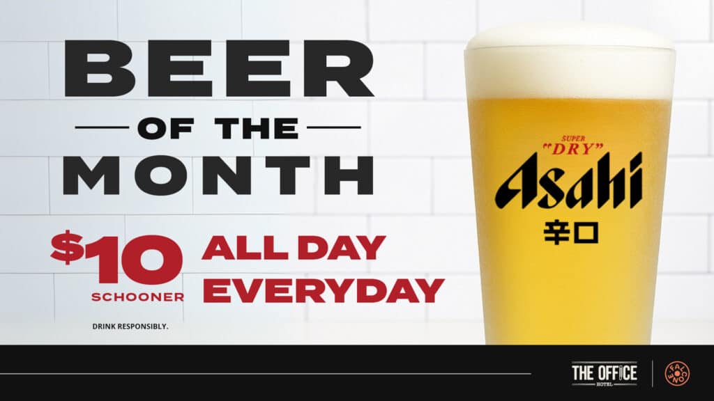 Asahi beer of the month promo