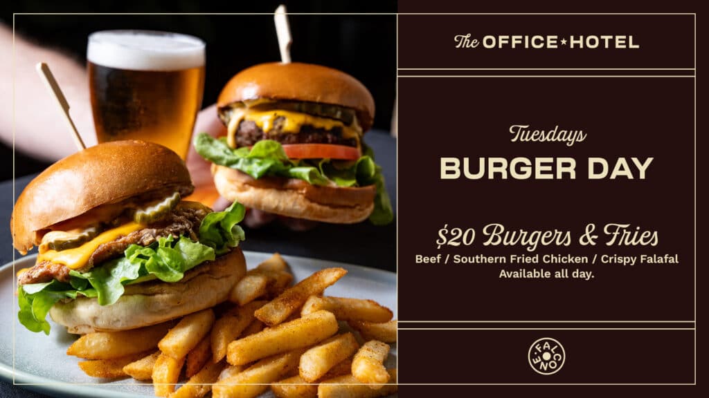 Tuesday Burgers promo