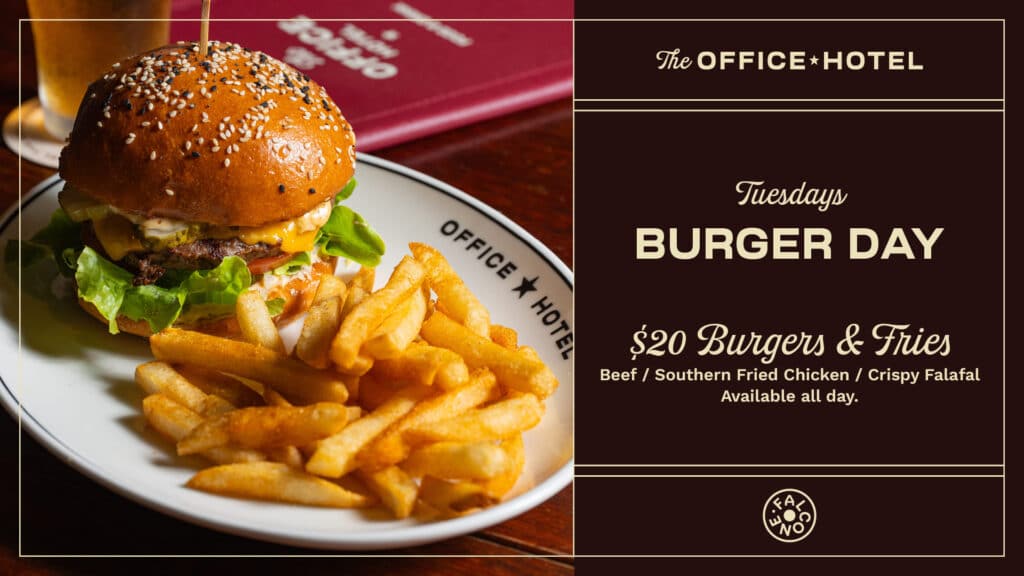 Tuesday Burgers promo