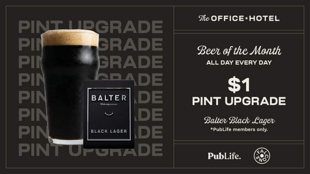 Beer of the month promo