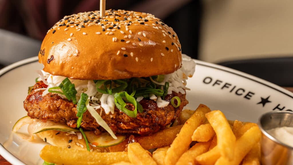 Korean Fire Chicken Burger
