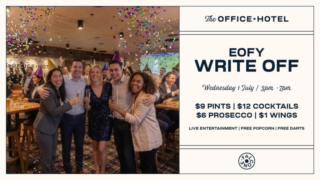EOFY party promo