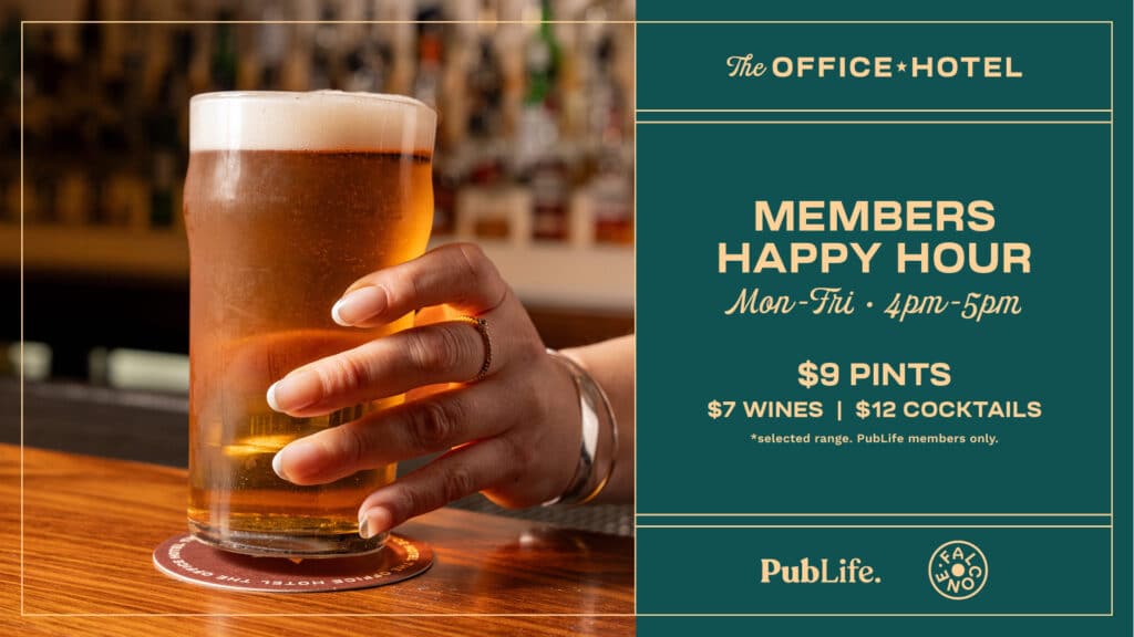 Members Happy Hour promo