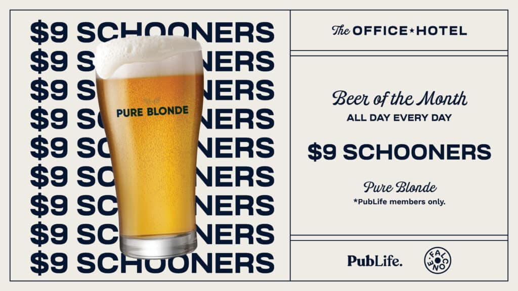 Beer of the month promo