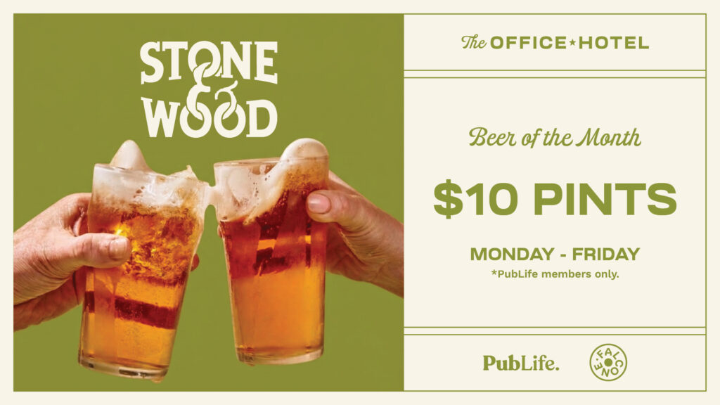 Stone and Wood Beer of the Month promo