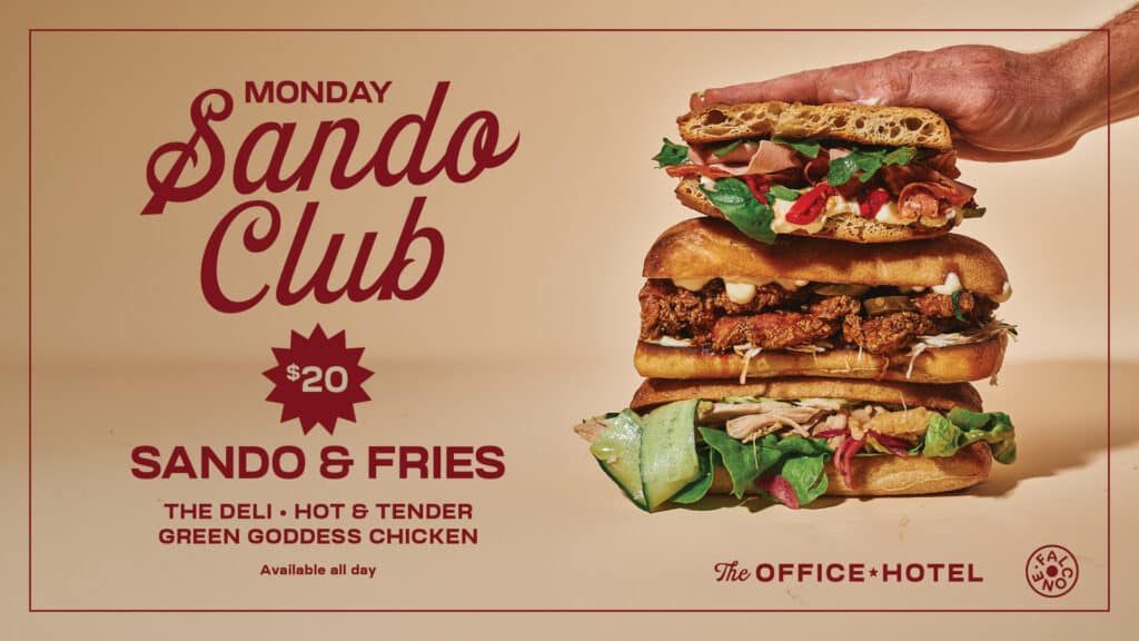 Monday Sando Club promo